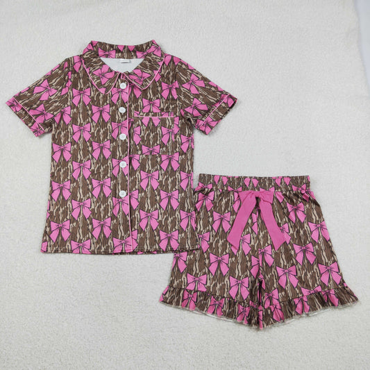GSSO3137 pink adult camo women  pajamas  SET OUTFIT 202601  RTS