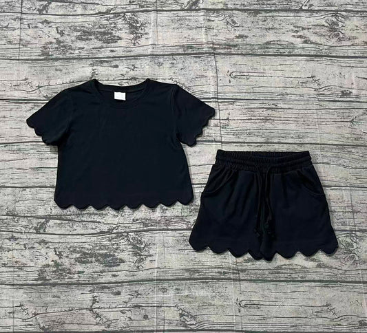 GSSO3172 black cotton GIRL summer outfit 202601  preorder