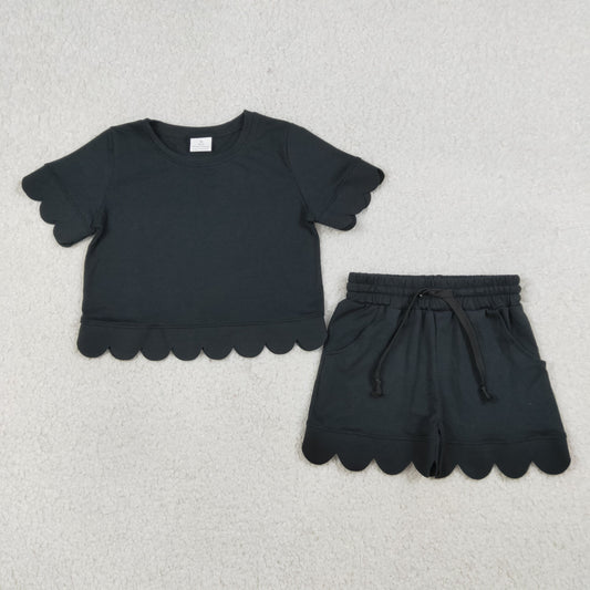 GSSO3172 black cotton GIRL summer outfit 202603 RTS