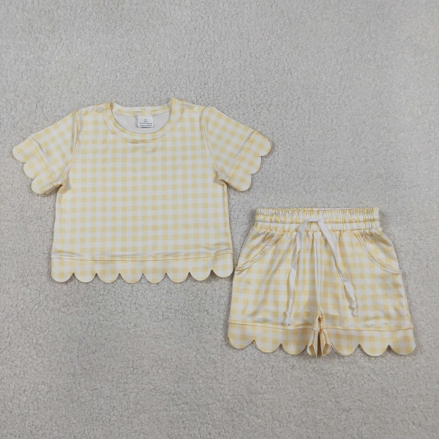 GSSO3185 checkerboard GIRL summer outfit 202603 rts