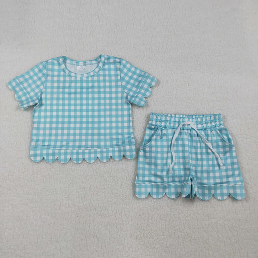 GSSO3190 checkerboard GIRL summer outfit 202603 RTS