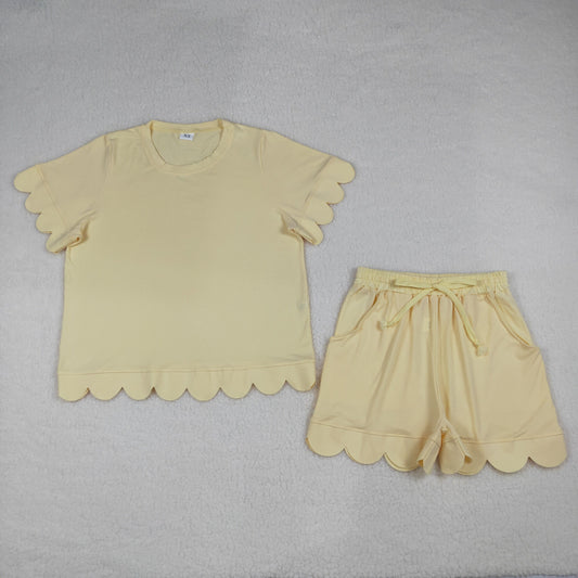 GSSO3203 adult yellow women  pajamas  SET OUTFIT 202604 RTS