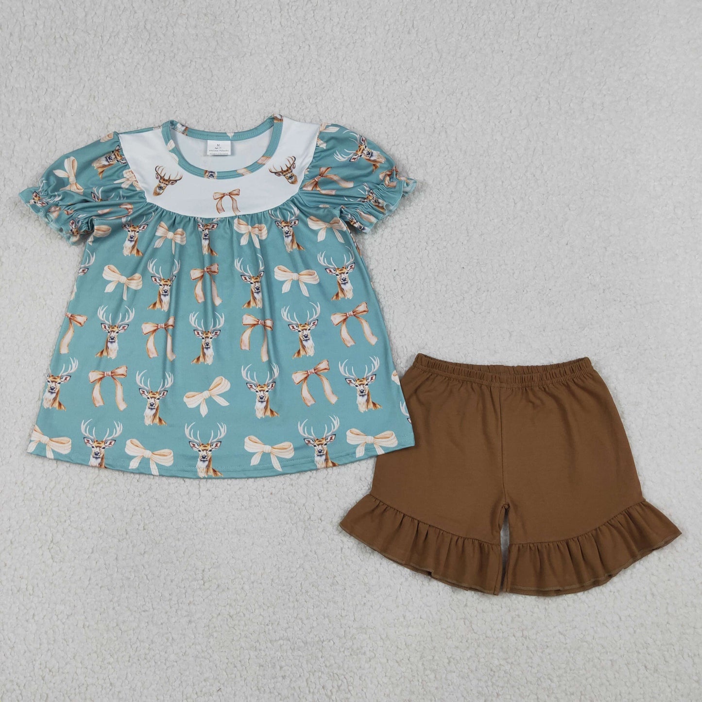 GSSO3212 deer bow GIRL summer outfit 202604  RTS