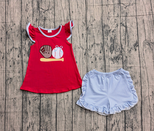 GSSO3246 embroidery baseball girl summer outfit 202602  preorder