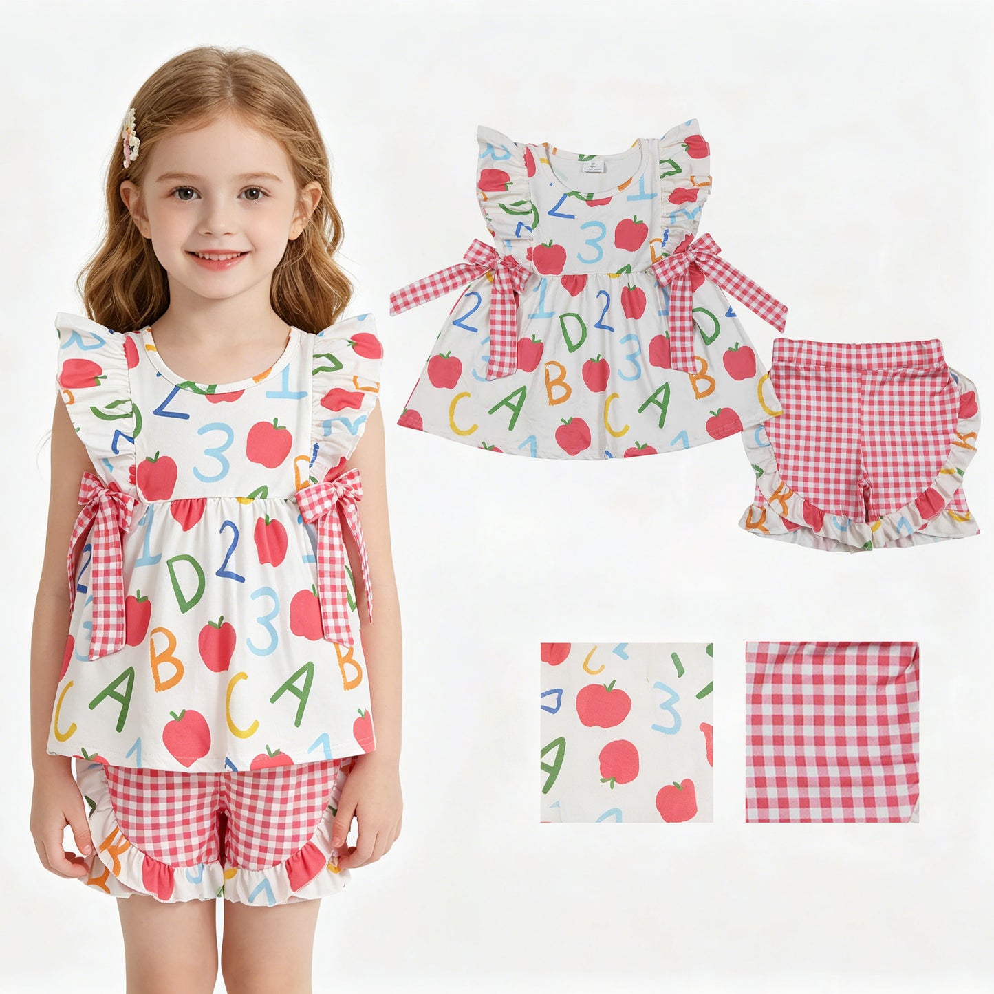 GSSO3258  apple BACK TO SCHOOLgirl summer outfit 202605 RTS