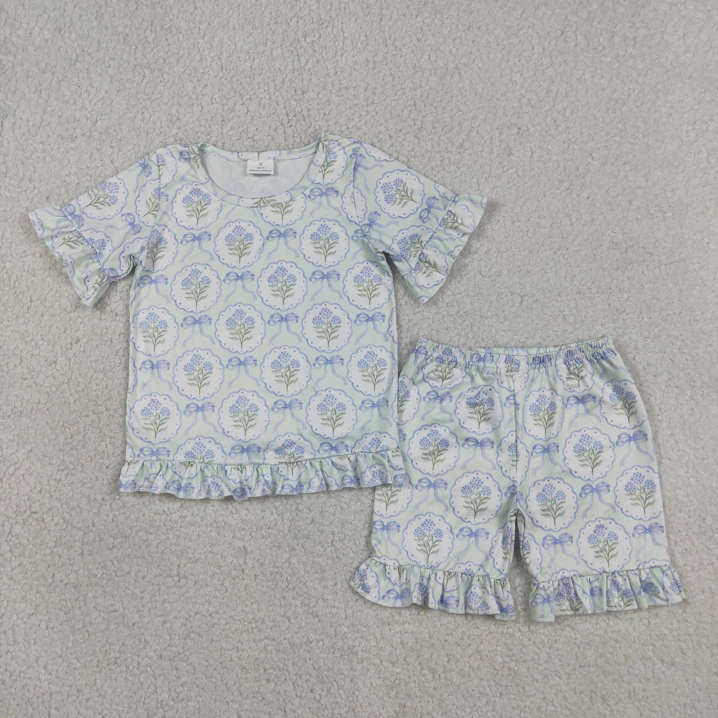 GSSO3323  Flowers GIRL summer outfit 202604  RTS