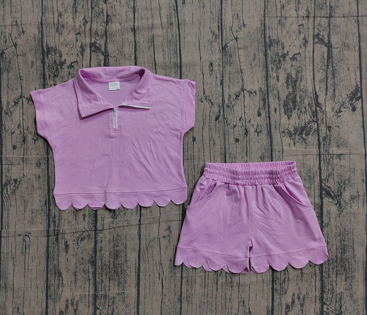 GSSO3378 solid color purple GIRL summer outfit 202603 preorder