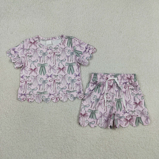 GSSO3409 scallop bow bell team GIRL summer outfit 202605 RTS