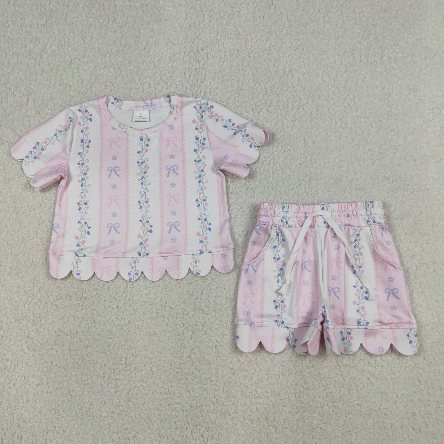 GSSO3410 bow flowers GIRL summer outfit 202604 rts