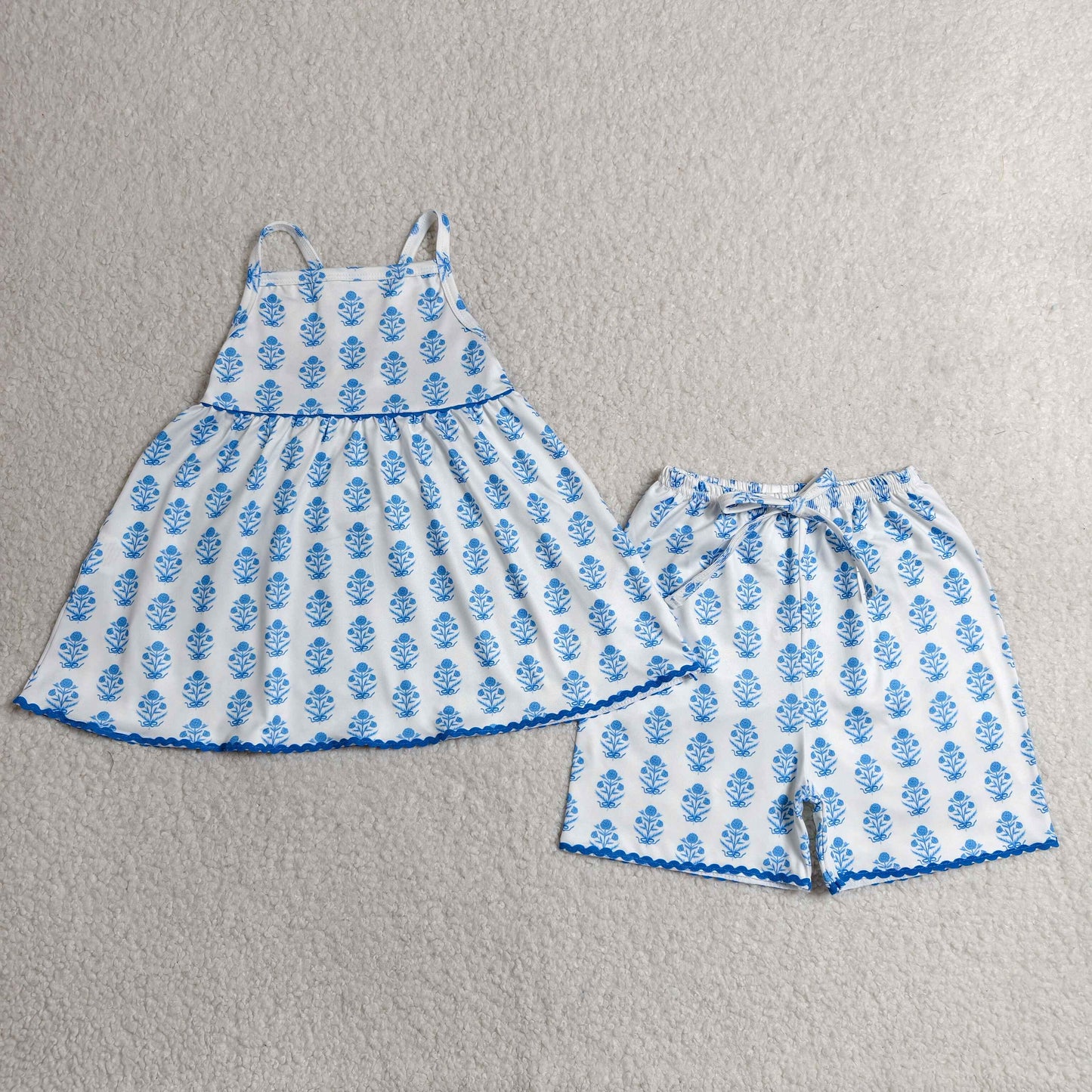 GSSO3416  flower BLUE girl  outfit 202607 rts