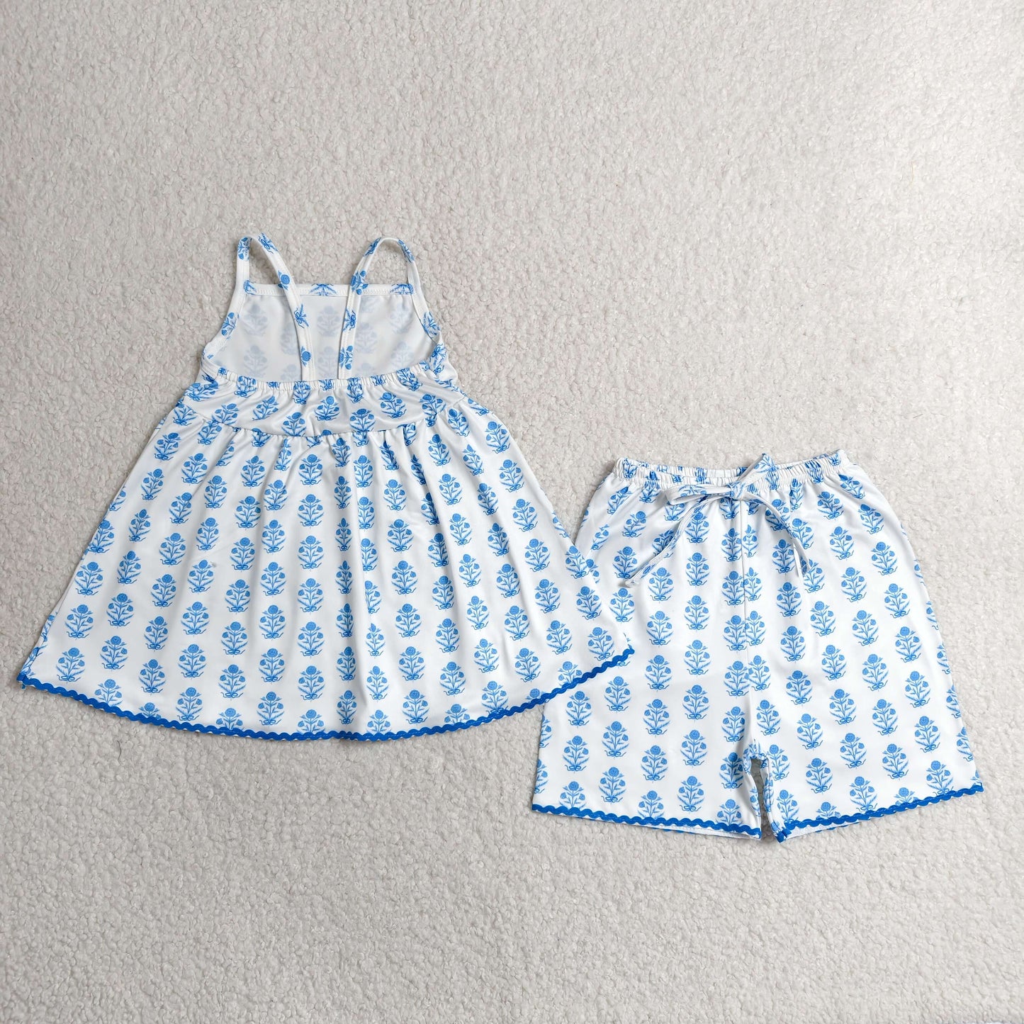 GSSO3416  flower BLUE girl  outfit 202607 rts
