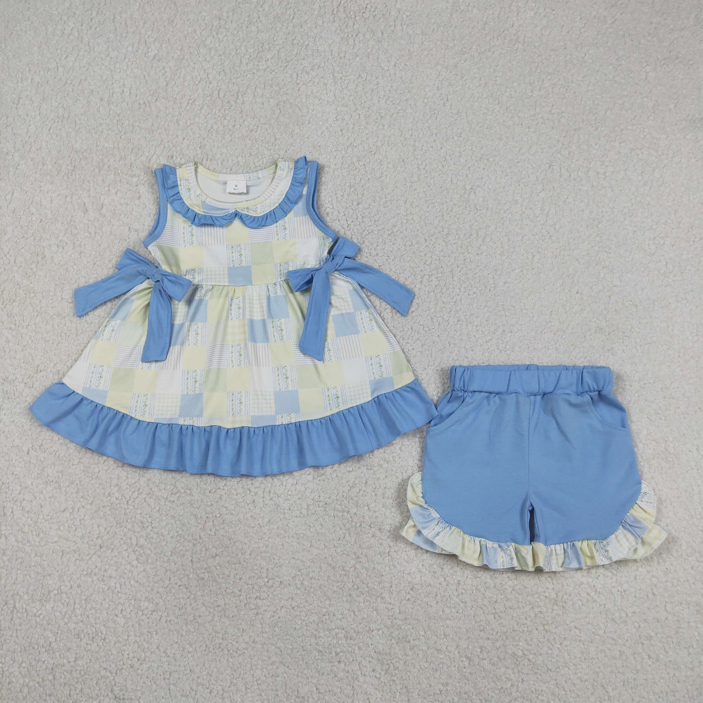 GSSO3439 BOW BLUE girl  outfit skirt  202605 RTS