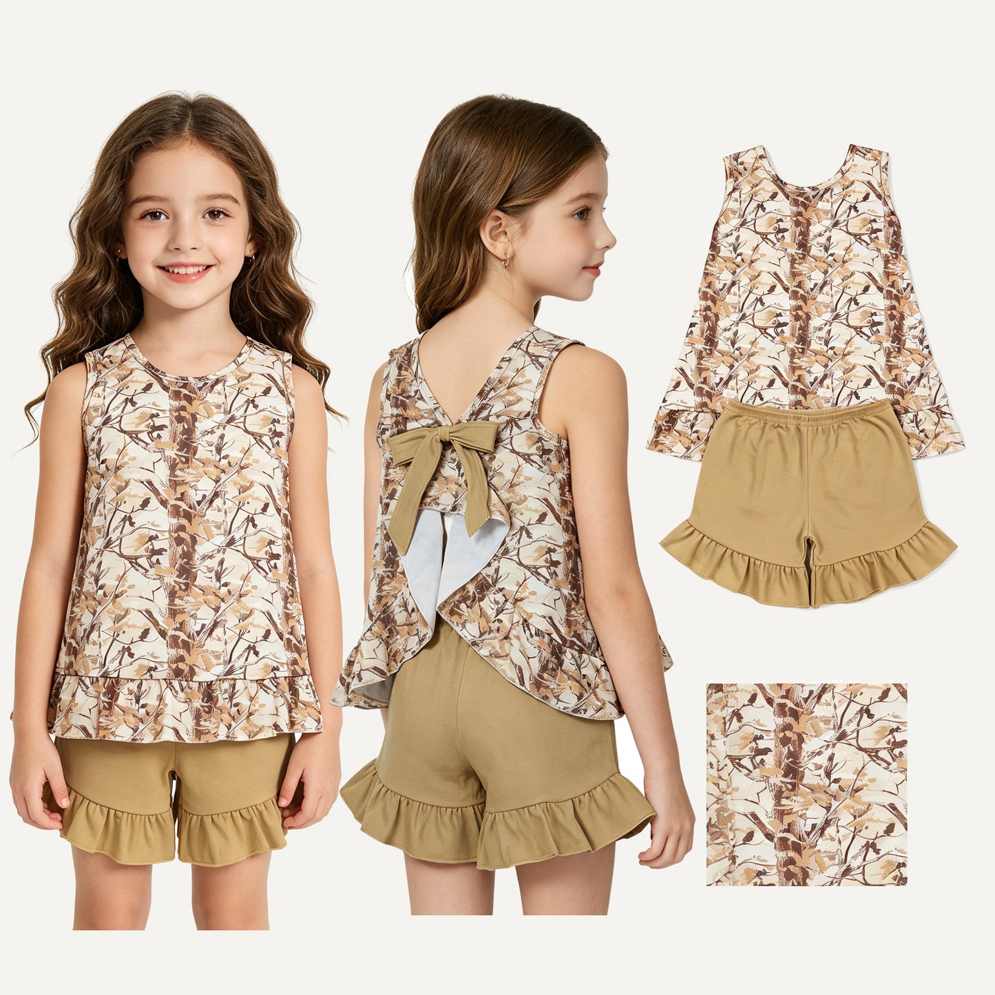 GSSO3467 CAMO girl summer outfit 202605  RTS