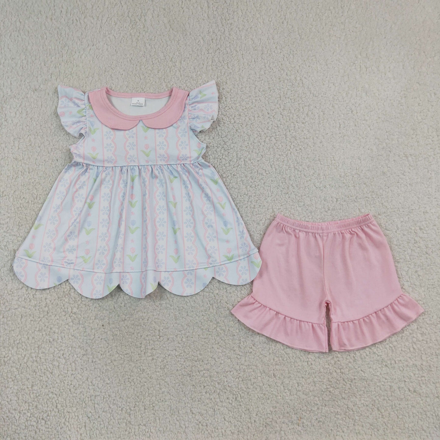 GSSO3490 Scallop bow GIRL summer outfit 202607 RTS