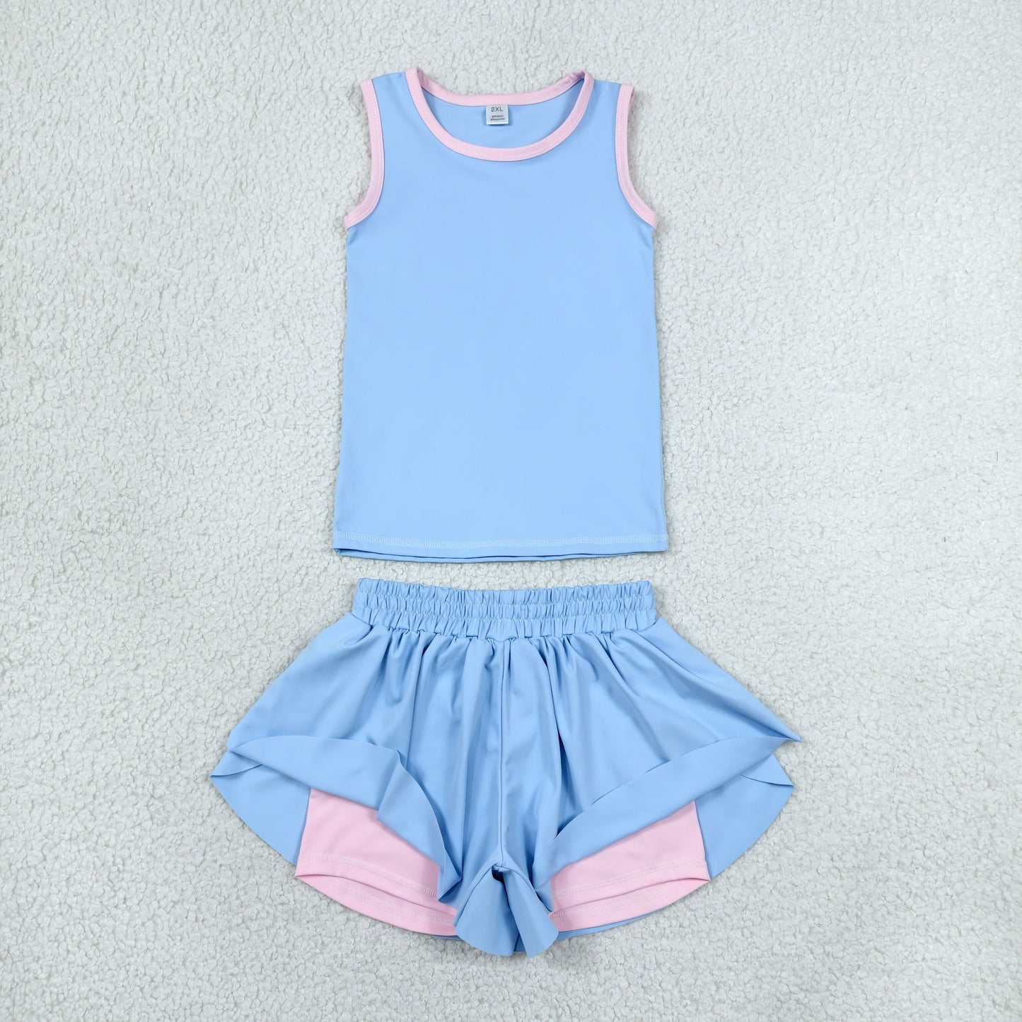 GSSO3527 yoga BLUE girl  outfit skirt  202607 RTS