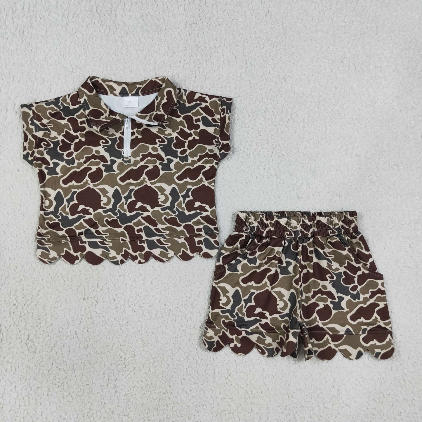 GSSO3569 Scallop camo girl outfit skirt  202608 RTS