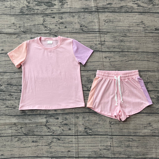 GSSO3638 pink solid  GIRL summer outfit 202604 preorder