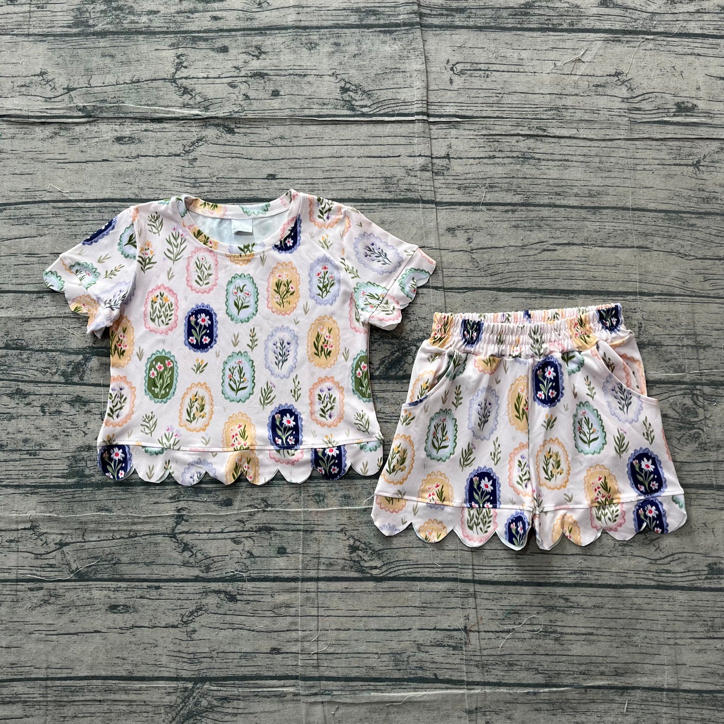 GSSO3643 flower bow GIRL summer outfit 202605  preorder