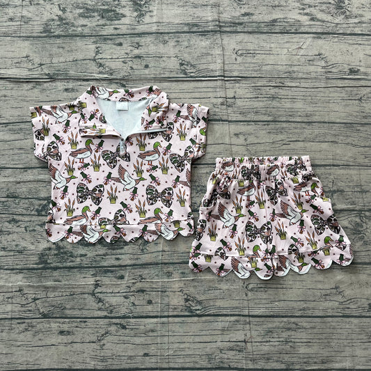 GSSO3669  duck flower bow GIRL summer outfit 202605  preorder