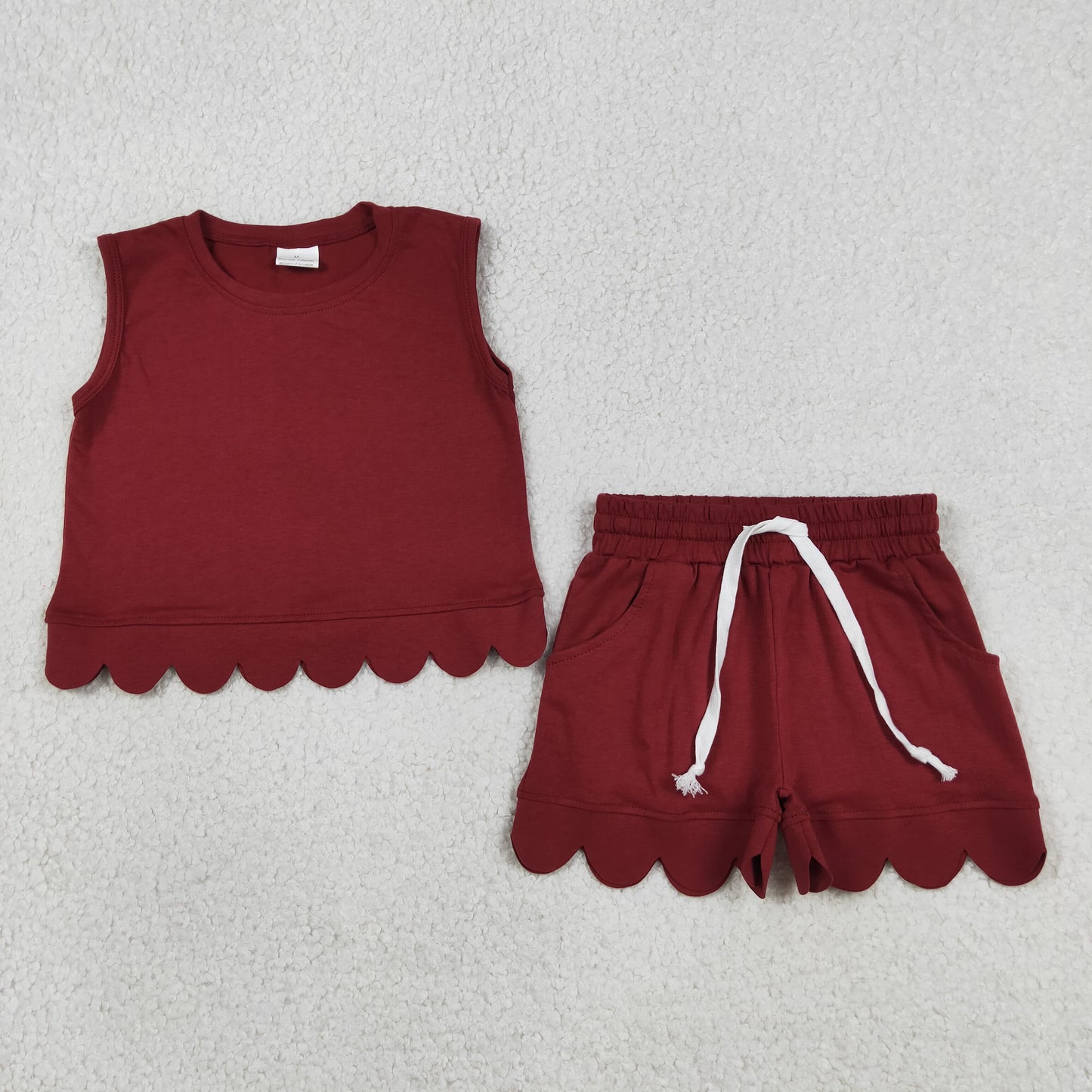GSSO3734 Scallop red girl outfit skirt  202605 RTS