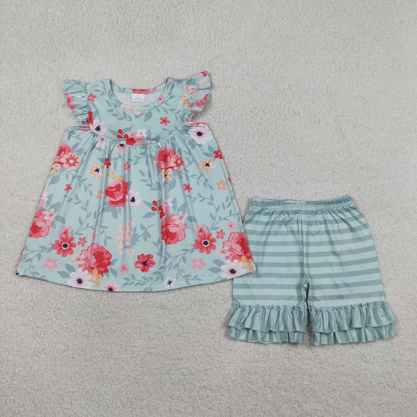 GSSO3748 flowers GIRL summer outfit 202604  RTS
