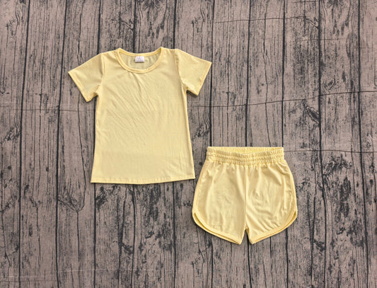 GSSO3763，GT1632+SS0899  yoga yellow GIRL summer outfit 202605  preorder