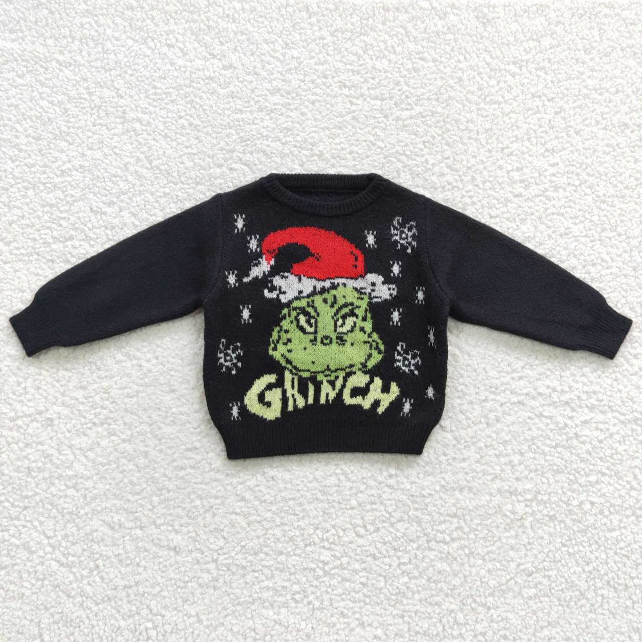 GT0188 GREEN grin sweater CARTOON  fashion sweater girl Christmas 20230520 RTS