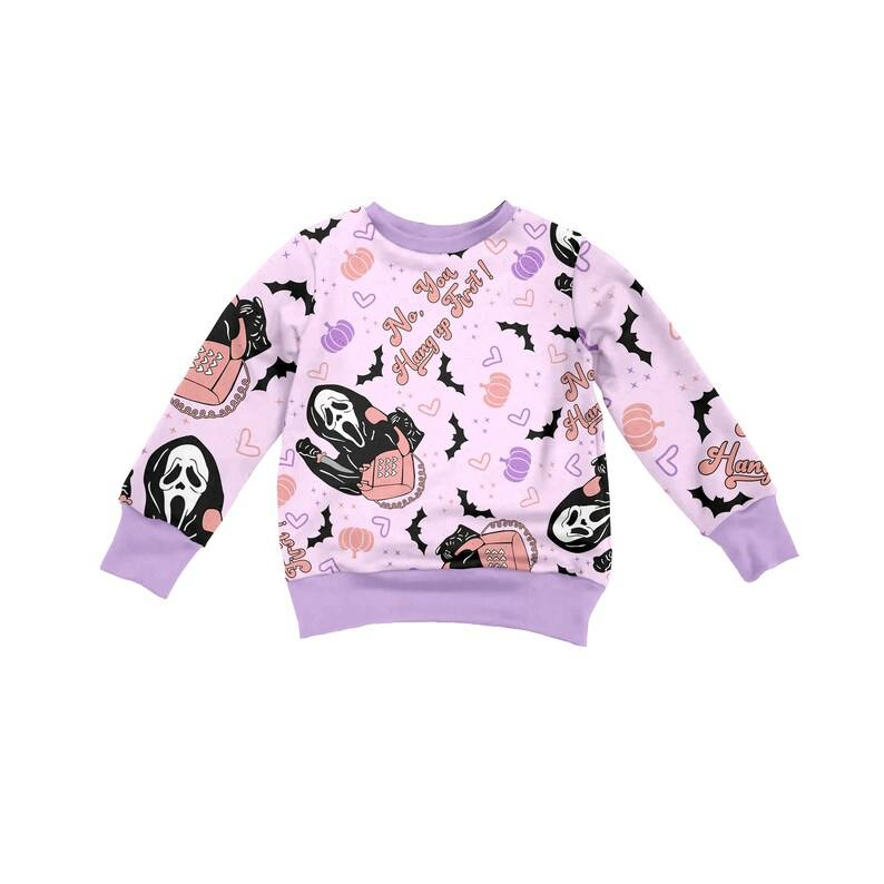 GT0224 halloween witch long sleeve top tee girl t-shirt  preorder 20230616