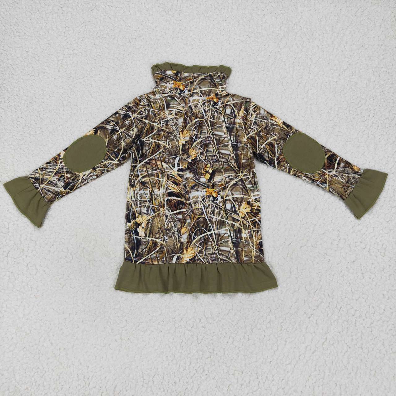 GT0312 RTS duck camo zip girl long sleeve coat pullover top 20231010