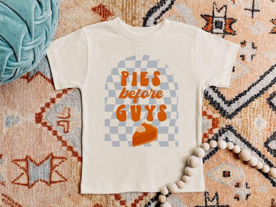 GT0318 western top tee pie before guy girl boy t-shirt  preorder 20230823