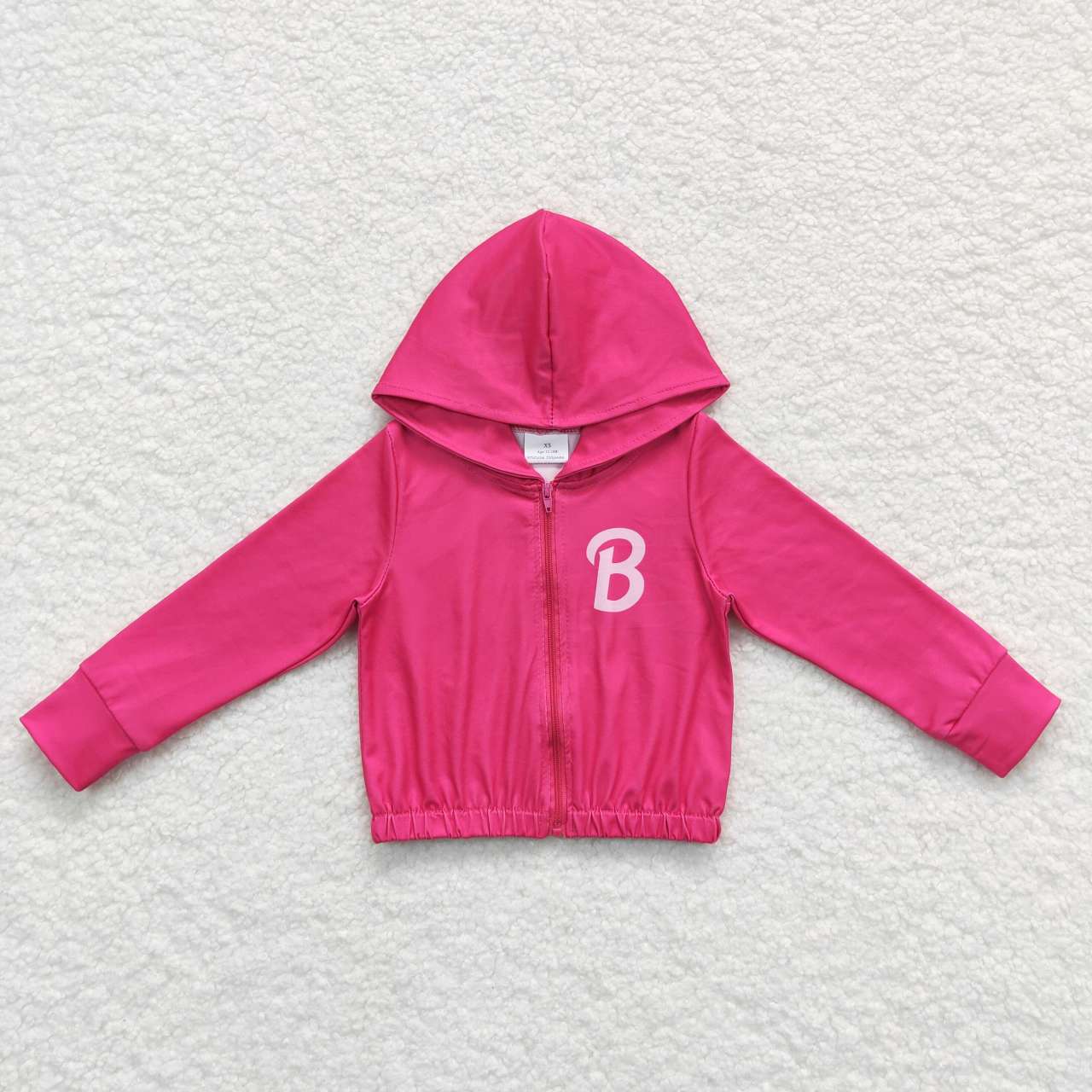 GLP0806组合 barbie long sleeve girl pink zip up hoodie outfit RTS 20231013