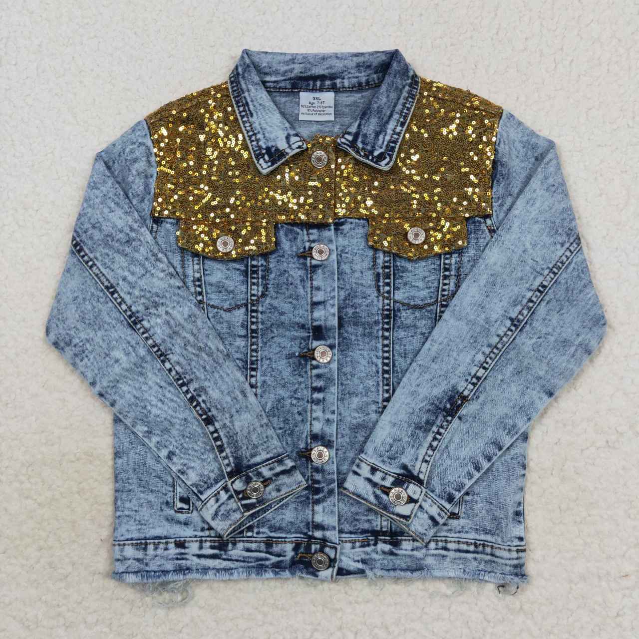 GT0351 Popular Sequin Denim Jacket 20230110 RTS