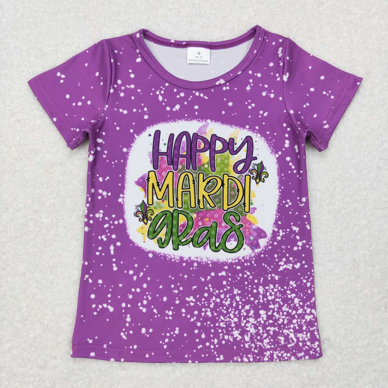 GT0374 Mardi gras top tee girl t-shirt mama & kids RTS 20231106