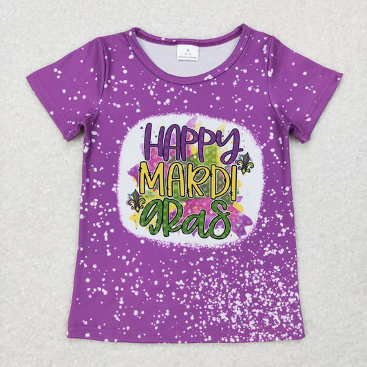 GT0374 Mardi gras top tee girl t-shirt mama & kids RTS 20231106