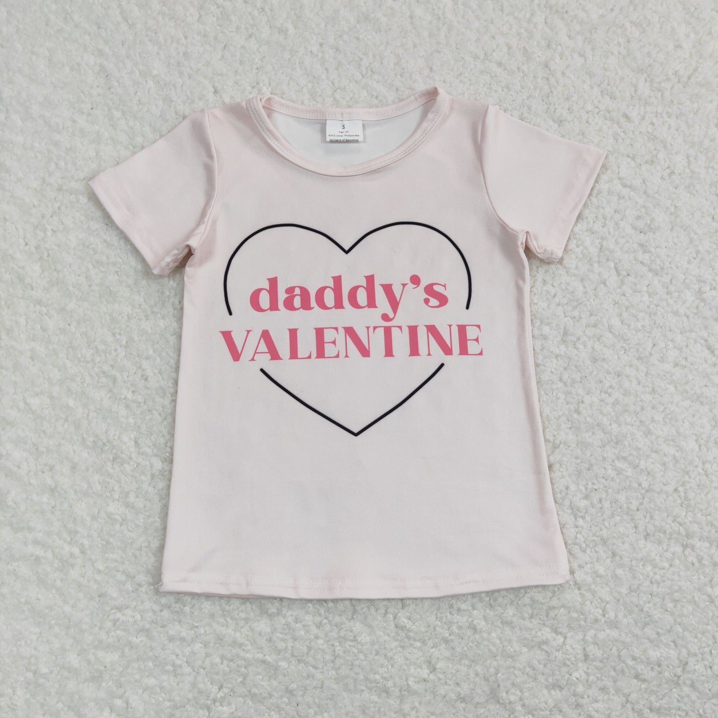 GT0452 COW western daddy valentine girl top tee t-shirt 202401 RTS