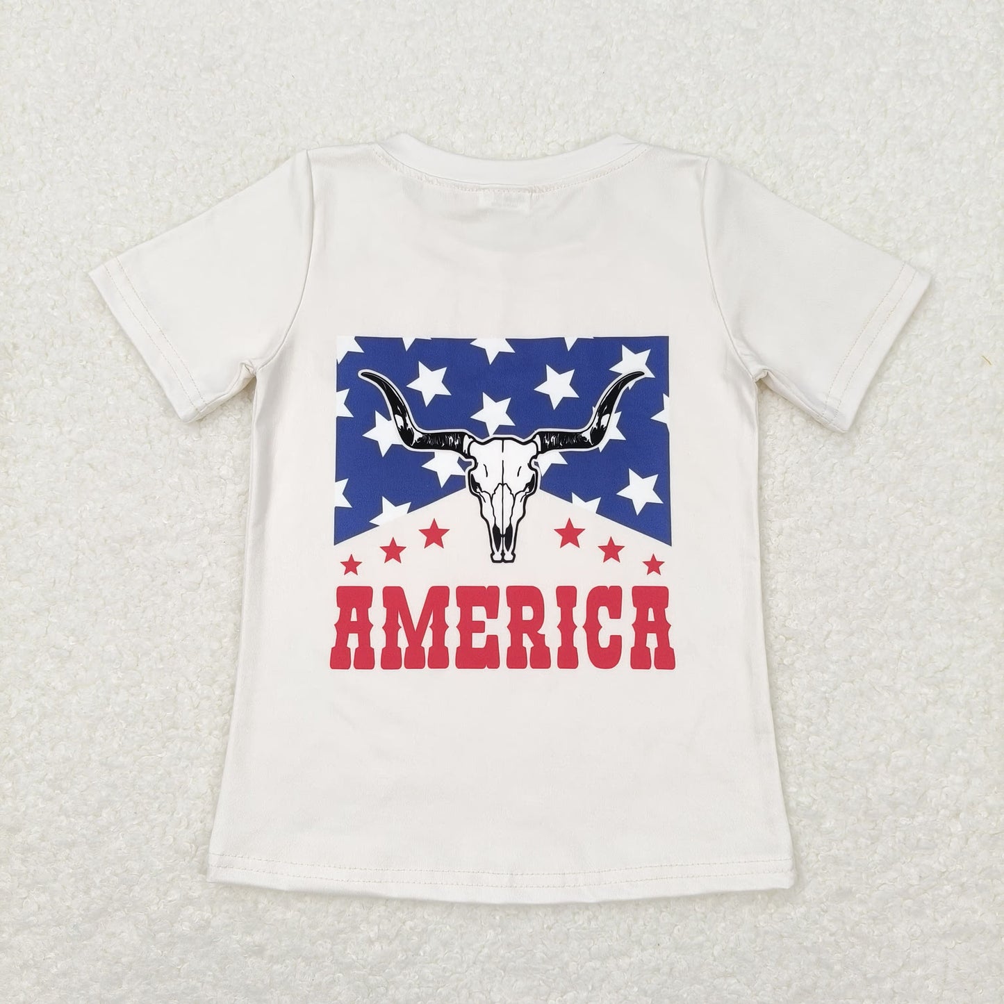 GT0465 top tee cow two back print girl t-shirt  202405 RTS