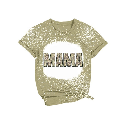 GT0468成人女 Adult MAMA camo top shirtmama & kid 202401