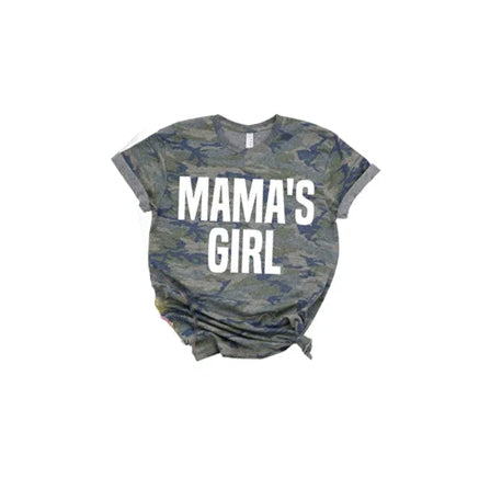 GT0509 western camo mama's girl top tee  t-shirt  preorder 202402