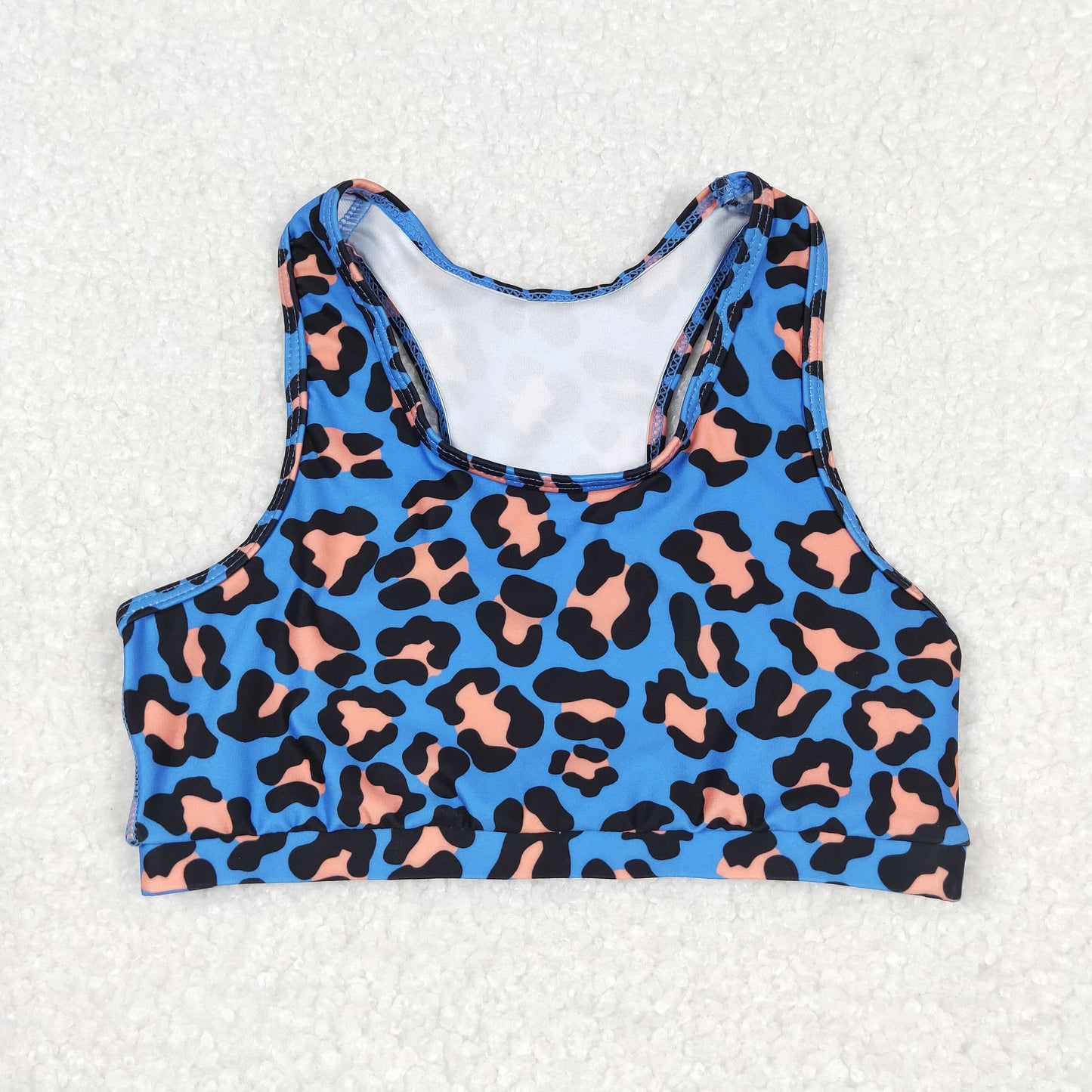 GT0517 leopard dog western Belly short girl top tee  t-shirt 202408 RTS