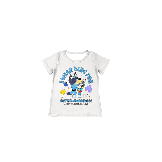 GT0586 bluey dog top tee girl t-shirt  preorder 202405