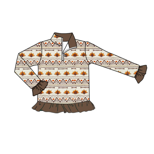 GT0607  preorder western thanksgiving  turkey boy tee t-shirt top 202405）