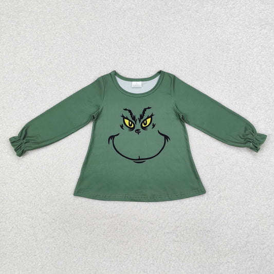 GT0610 western grinch zipper girl shirts top 202410 RTS