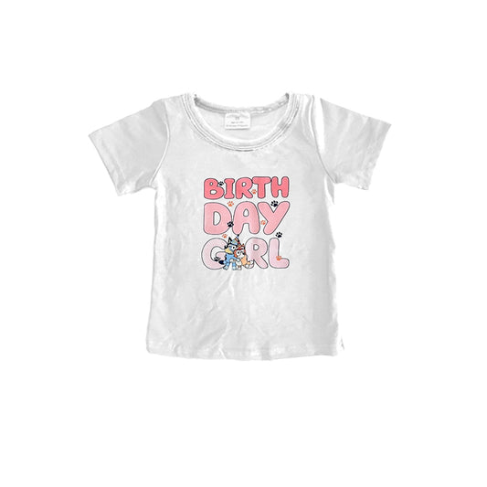 GT0617 preorder bluey dog birthday girl shirts top 202405