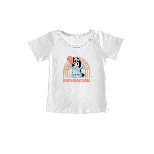 GT0618 preorder bluey dog birthday girl shirts top 202405