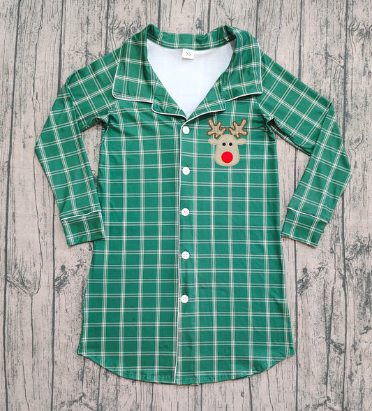 GT0621 成人女 adult women Christmas deer long sleeve top 202405 RTS sibling