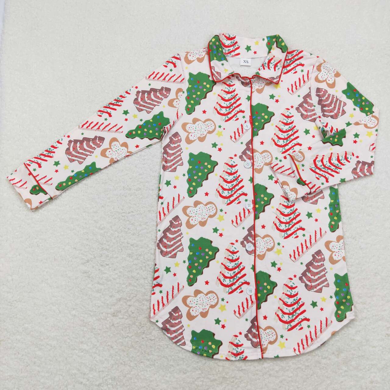 GT0622 adult women Christmas tree long sleeve top  202407 RTS sibling