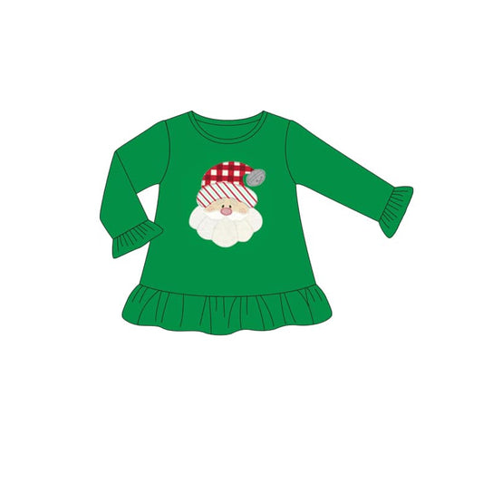 GT0623 preorder Christmas santa shorts girl tee t-shirt top 202405