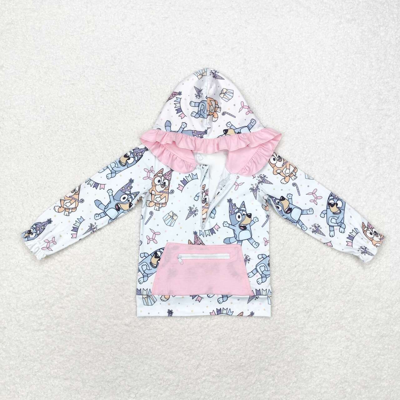 GT0634  bluey dog western girl hoodie shirt top 202408