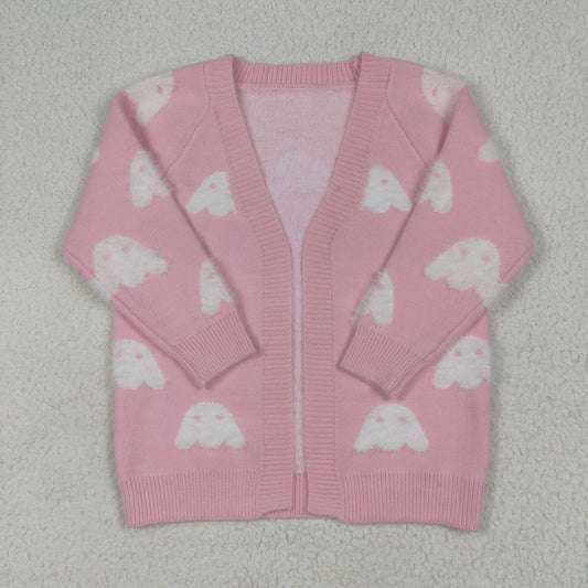 GT0650 Halloween pink V-neck cardigan sweater 202506 RTS
