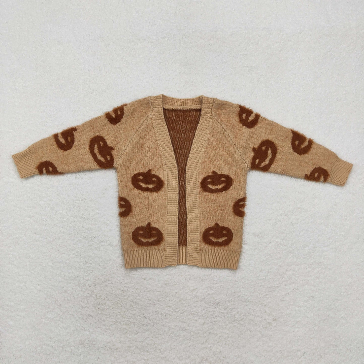 GT0651 Halloween brown V-neck cardigan sweater 202408 RTS